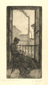 Donna al balcone